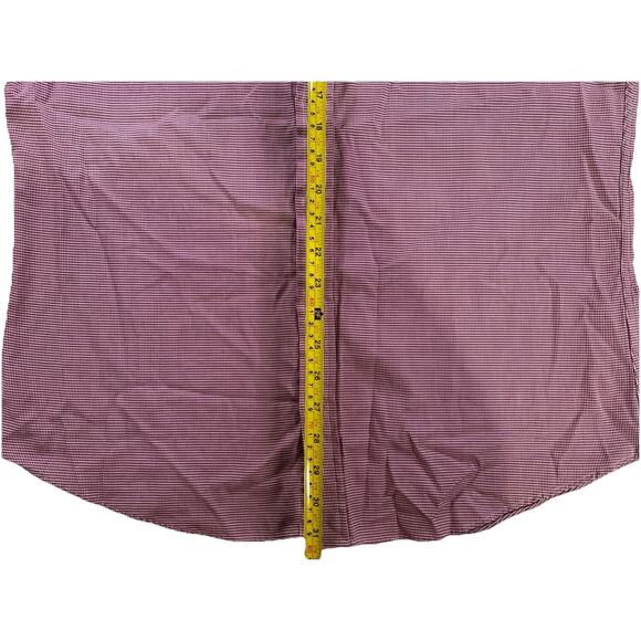 Charles Tyrwhitt Shirt Men's Large Slim Fit Maroon Button Up Collared Classic - Picture 6 of 14